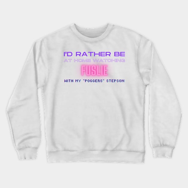 Fuslie poggers stepson twitch youtube content creator Crewneck Sweatshirt by LWSA